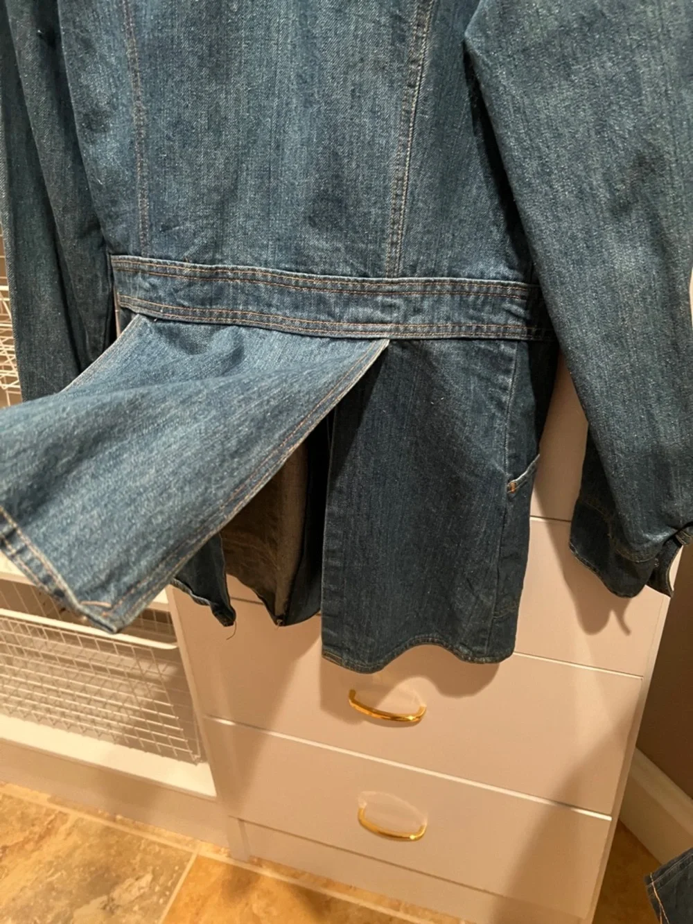 Levi's Blue Denim Shirt Jacket - Lightweight Layering Coat - Picture 3 of 4